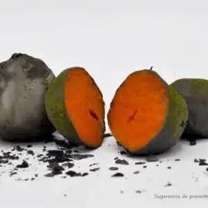 boniatos cubiertos con caolin, arcilla alimentaria