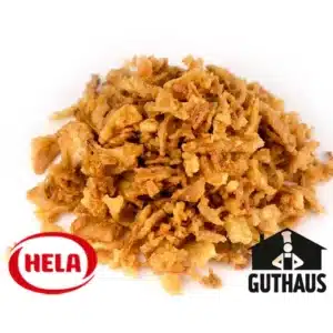 una pila de cebolla frita