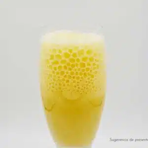 una bebida fermentada con bicarbonato