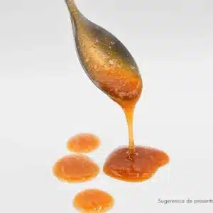 una salsa espesada con goma guar