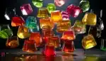 gelatinas de diferentes colores y texturas