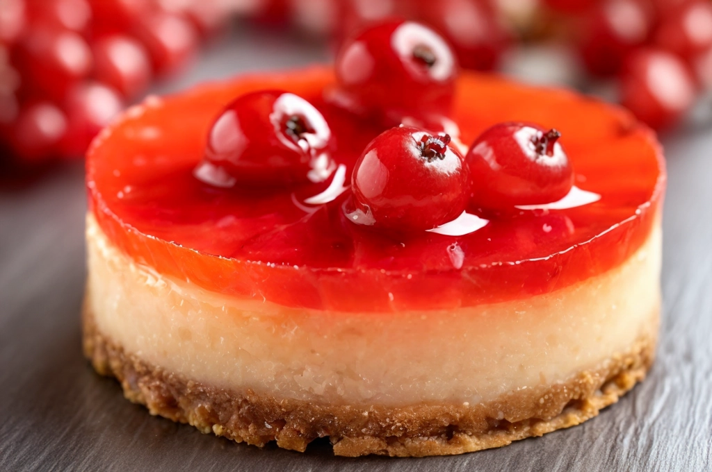 una tarta de queso con agar agar