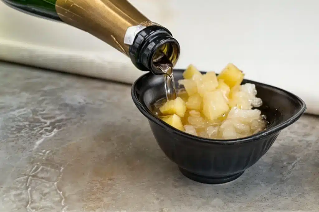 Granizado de piña y cava