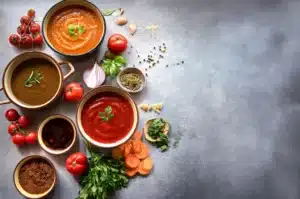 salsas madres oscuras: salsa española, salsa demi-glace y salsa de tomate