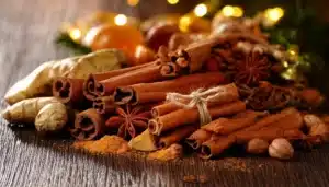 especias en Navidad: jengibre, canela y clavo de olor