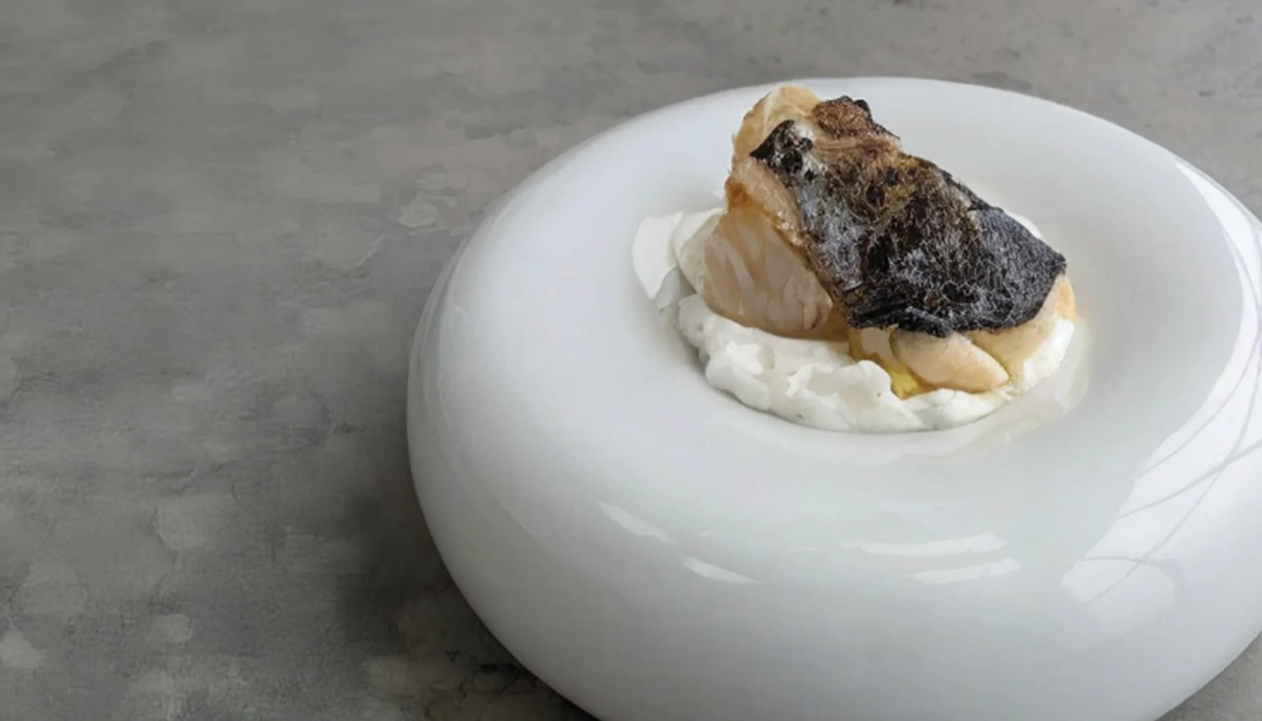 espuma de pil pil de bacalao