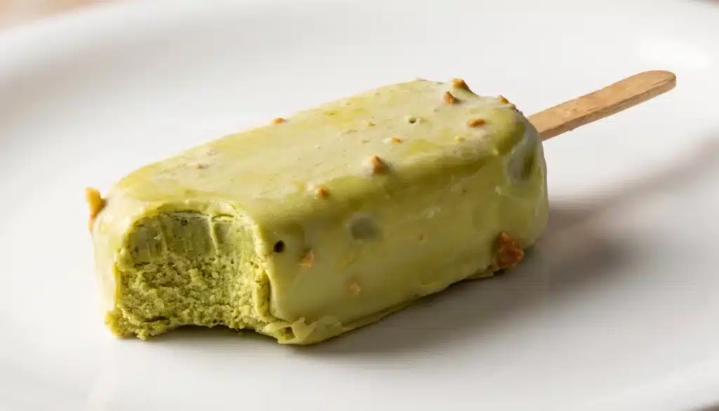 polo helado casero almendrado de pistacho