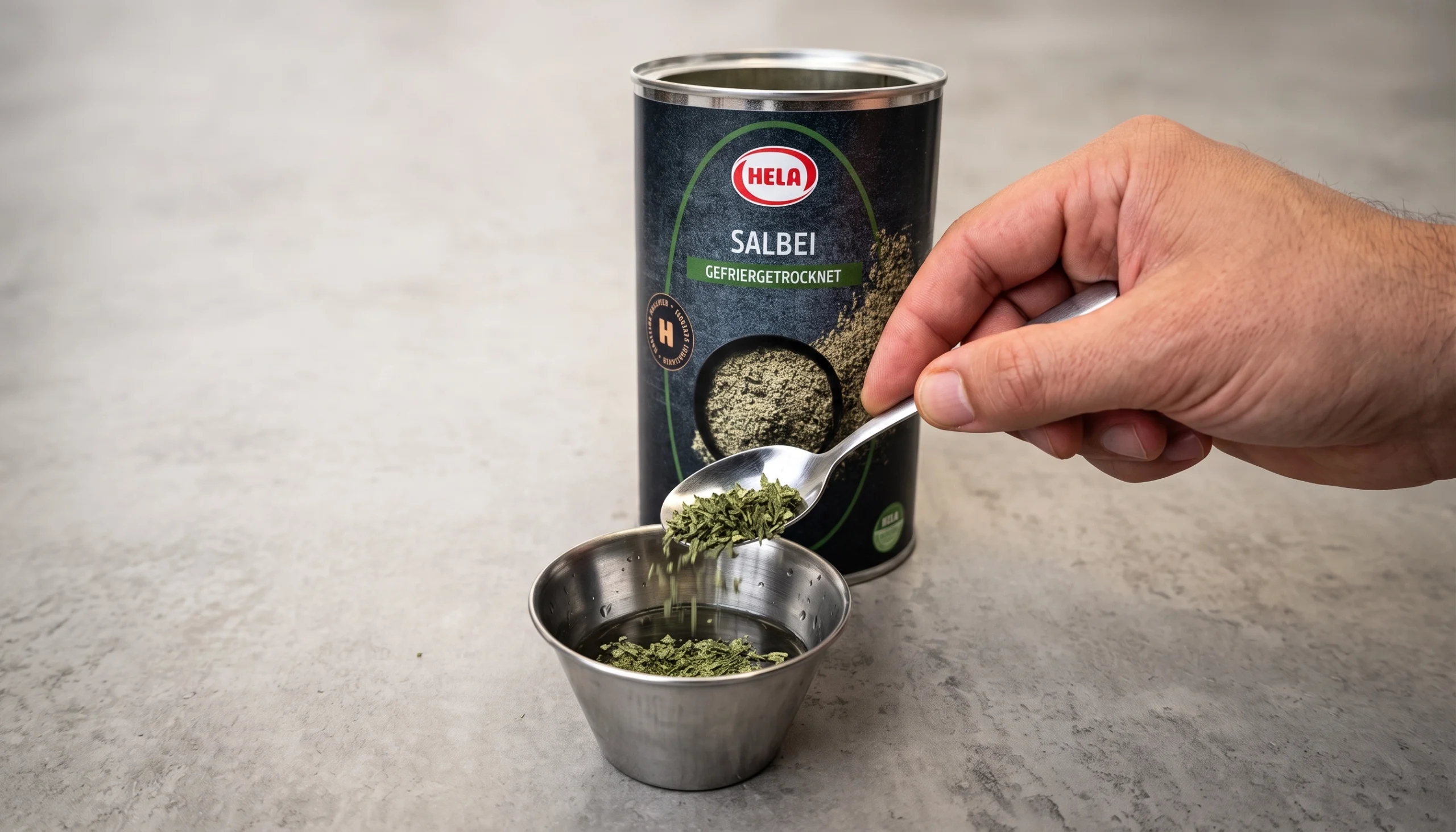 Como macerar hierbas en alcohol: ginebra infusionada con salvia liofilizada